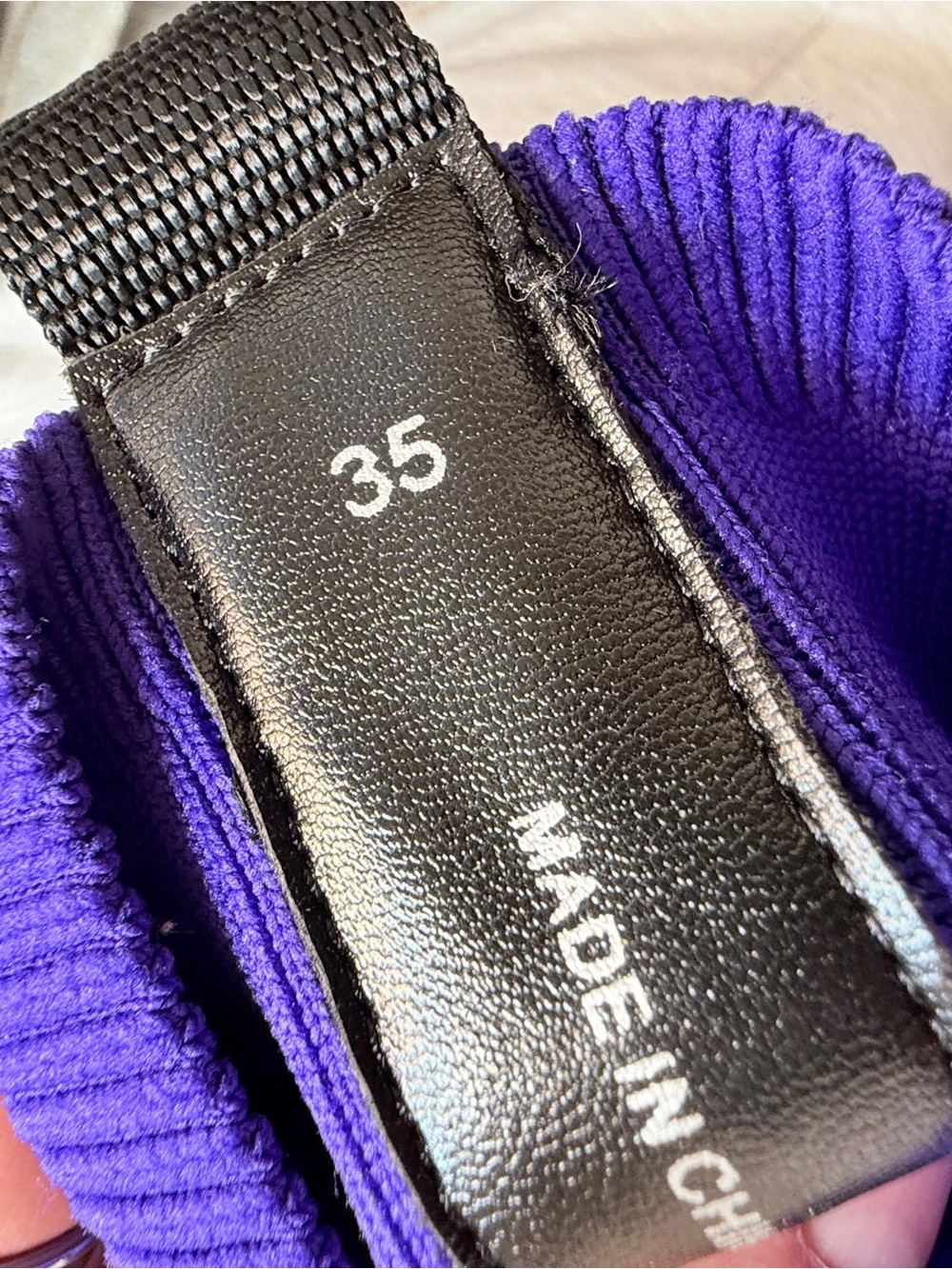 Issey Miyake x United Nude Purple Knit Platform Ankle Boots Size EU 35 US 5 - Picture 9 of 12